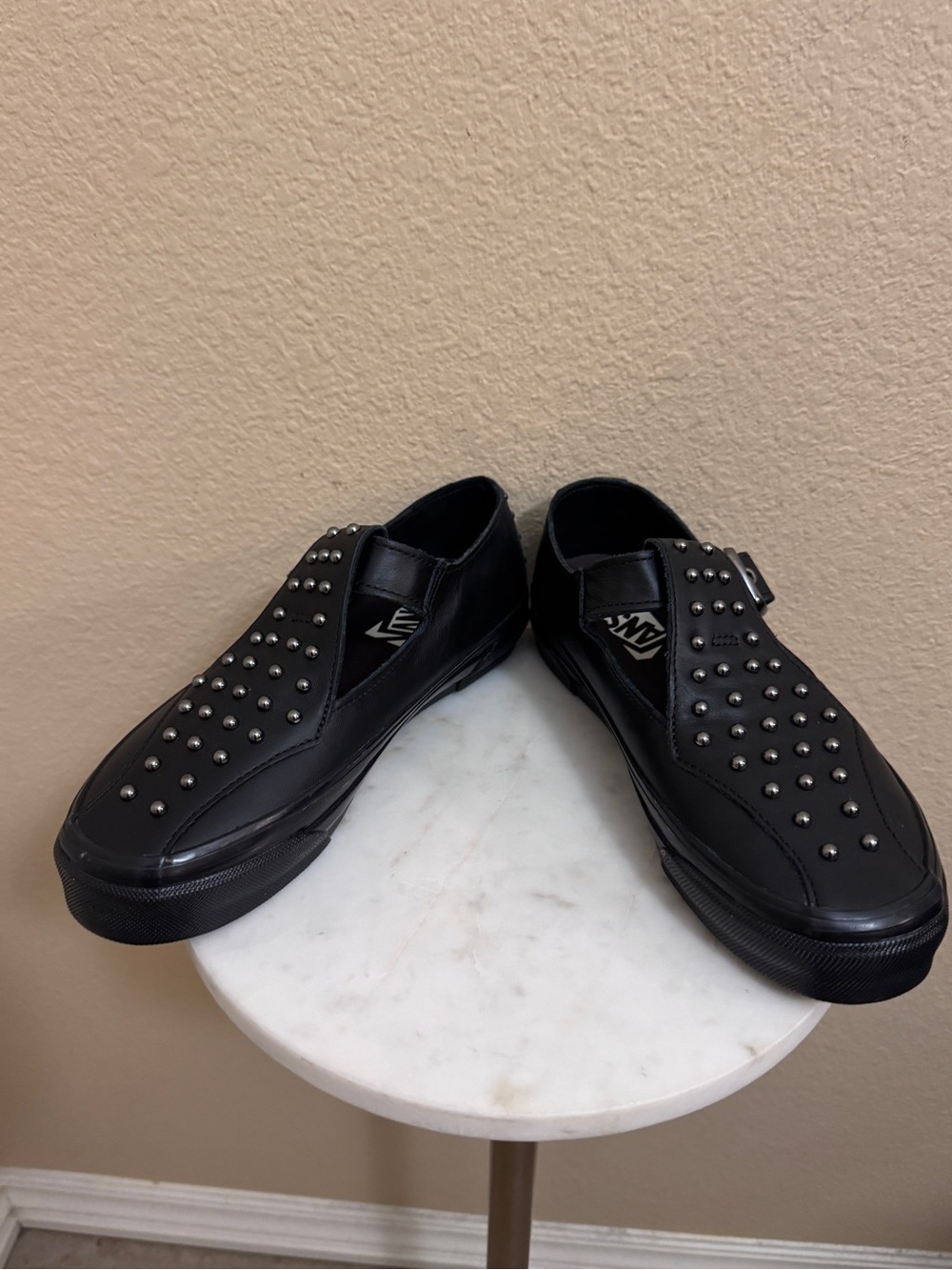 Women VANS Premium Mary Jane 93 Black genuine leather Pearlized sneakers Size 7 - Picture 4 of 9